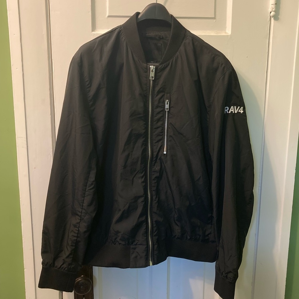 ❤️ 2 for $10!!’❤️ Black Men's H&M Bomber Jacket size Medium